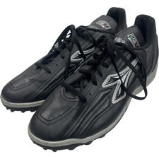 Diadora Black Leather Football Boots Men's Trendy Design Comfortable - UK8