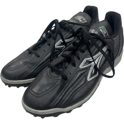 Diadora black leather football - leather,