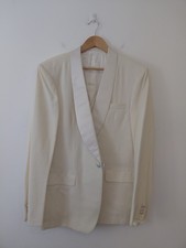 Vintage Cream Tuxedo Blazer 42