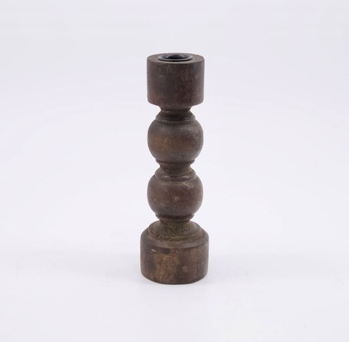 Wooden taper candle - taper, holder