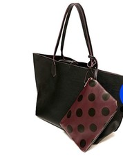 ZARA REVERSIBLE  SPOTTED TOTE