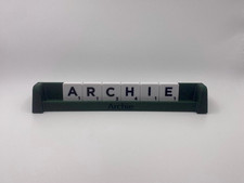 Personalised Scrabble Tile Holder Rack: Custom Game Night Board Game Gift