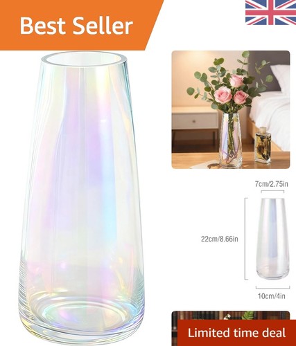 Luxurious irised tall glass - luxurious,