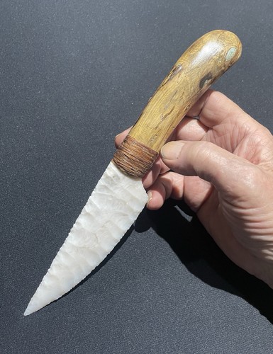 Flint knapped coral stone - flint,