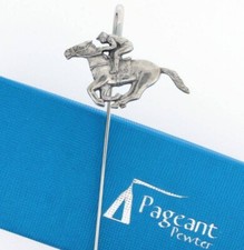 A RACEHORSE & JOCKEY Silver