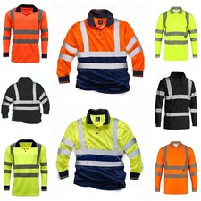 Hi Viz Vis Polo Shirts Long