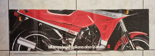 Motorcycle poster gilera ngr - motorcycle,