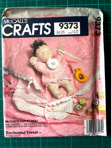 Puppet doll soft toy - soft, sewing