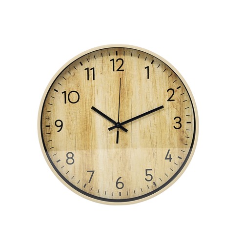 Wall clock light brown - clock,