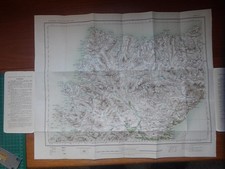 SUPER 1902 OS MAP SUTHERLAND TO CAPE WRATH NO 5 CANVAS 1902 - 4 MILES 1 INCH VGC