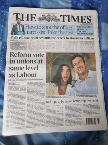 The times newspaper from - the,