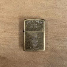 Vintage Zippo Lighter Vietnam War Engraved Rare