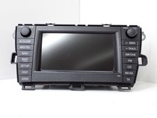 TOYOTA PRIUS MK3 RADIO SAT NAV DISPLAY SCREEN HEAD UNIT (SCRATCHES) 86120-47410