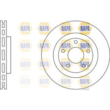 2x Brake Discs Vented For