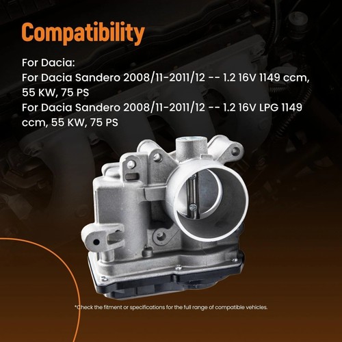 Throttle body for - throttle, renault