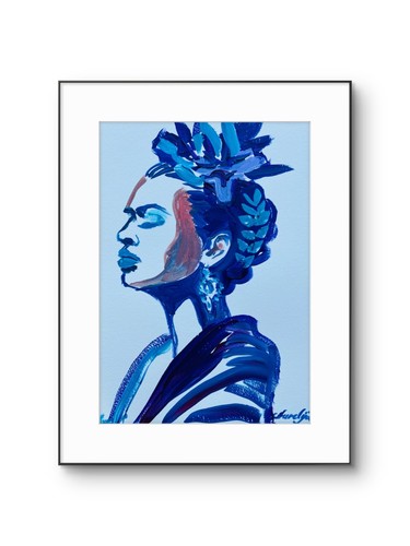 Abstract modern goddess 8x10 - abstract,