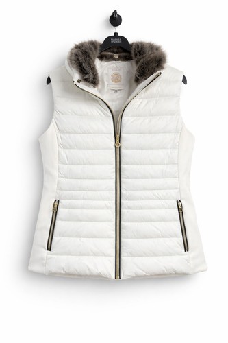 Joules white cream padded - cream,