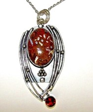 Red Natural Gemstone pendant