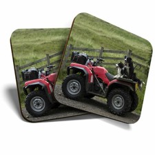2 x Coasters - Border Collie