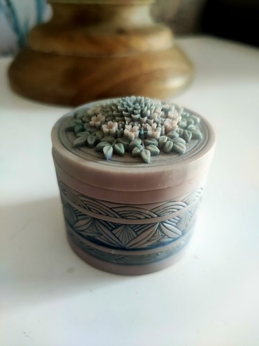 Vintage handcast trinket ring - handcast,
