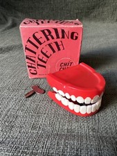 1970s Chattering Teeth In Box Bourses Of Harlesden Ltd Joke Collectable O995