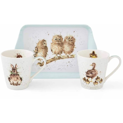 Wrendale mug tray - set, royal