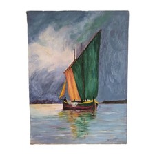 Original Oil Painting Sailing