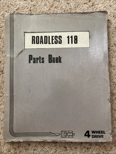 Roadless 118 parts book - roadless,