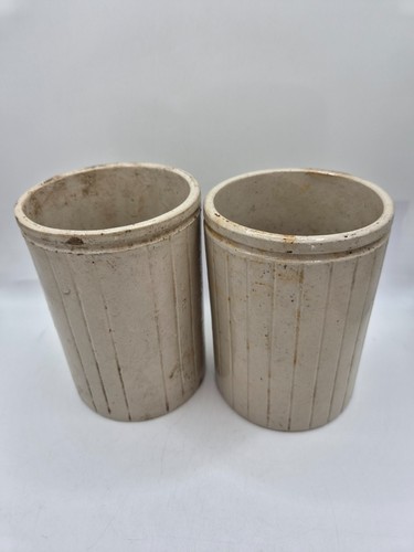 Two old english - two, pots