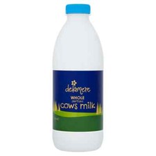 Delamere Whole Sterilised Cows Milk 1L (Blue)