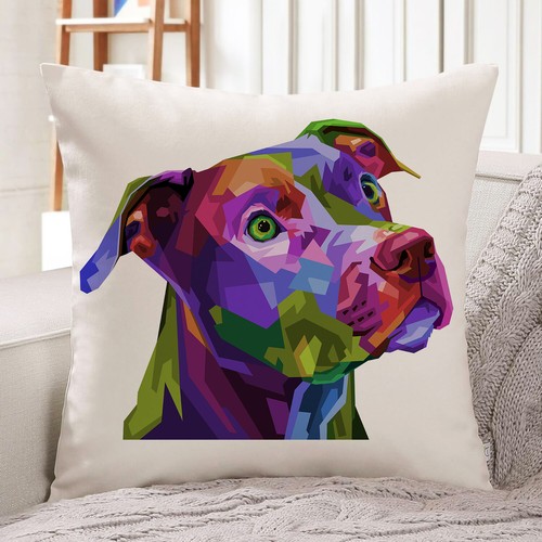 Staffy cushion cover - staffy, pet