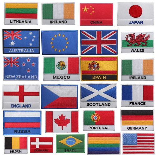National country flag patch - country,