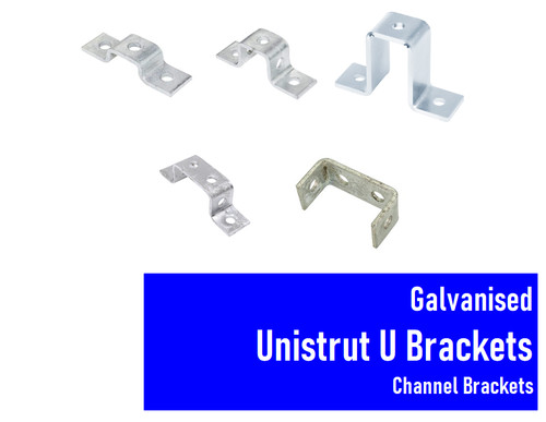 Galvanised unistrut brackets - unistrut, u