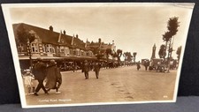 c 1920’s RP Lincolnshire postcard SKEGNESS LUMLEY ROAD Shops, people, busy scene