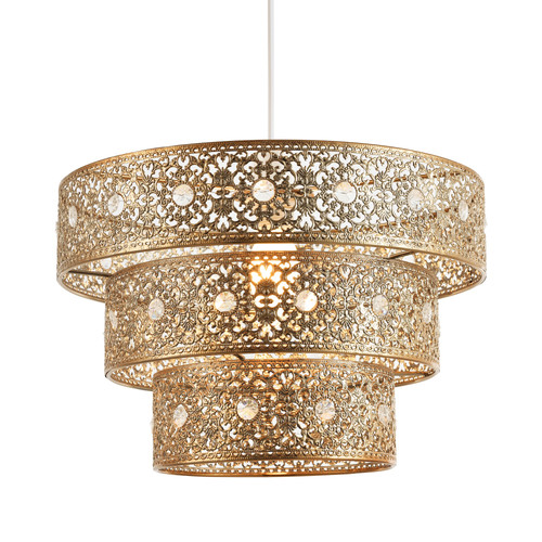 Polished gold acrylic - gold, gem