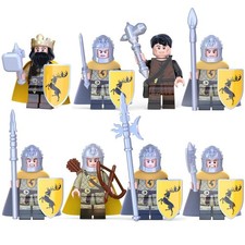 Castle Knights Army Custom Lego Mini Figure 8 Soldiers Hero Toy Game Of Thrones