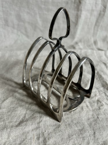 Antique silver toast rack - antique,