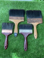 4X Vintage Pure Bristle Paint Brush T224