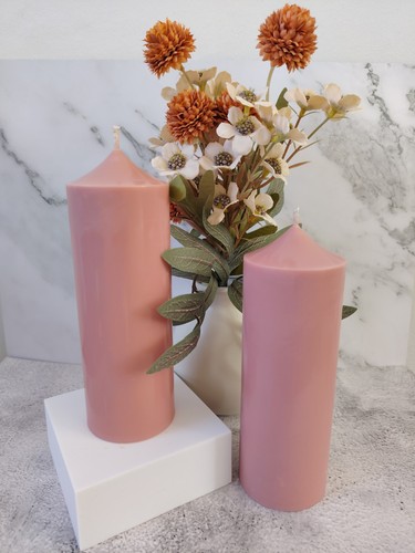 Unscented dusty pink soy wax - dusty,