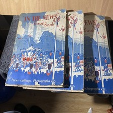 Vintage Hand Made Scrap Books of Royal Family 