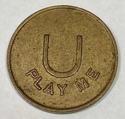Vintage play brass token - vintage, me