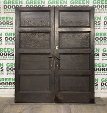 OAK DOUBLE FRENCH DOORS SOLID