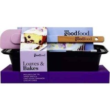BBC good food Loaf Tin includes hand spatula cake tester and recipe cards