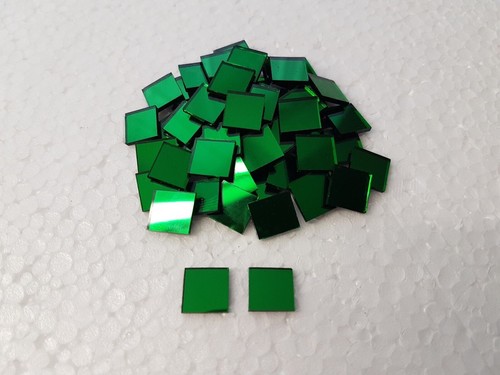 Coloured glass mirror tiles - glass,