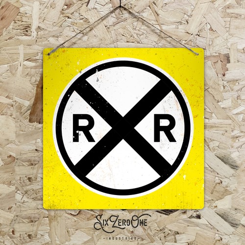 Square rxr railroad crossing - square,