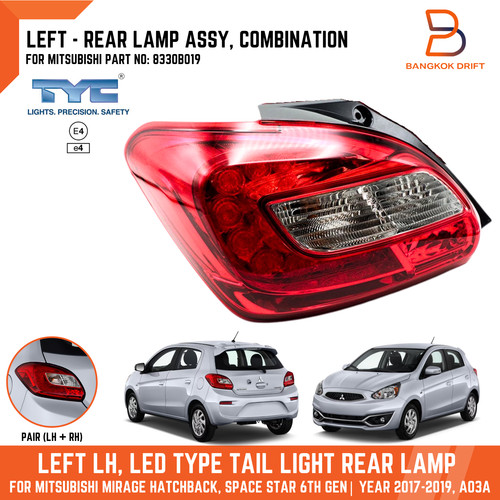 Tyc left tail light - left, for