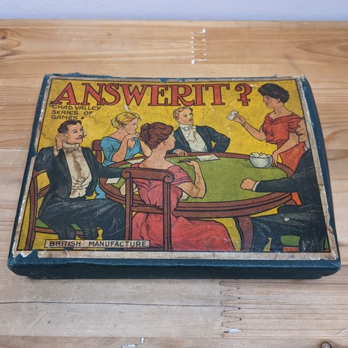 Antique parlour game answerit - antique,