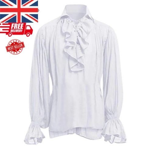 Mens renaissance ruffle - renaissance, shirt