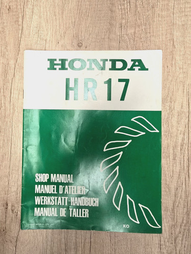 Honda hr17 lawn - hr17, manual