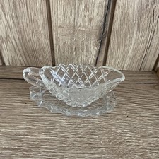 Vintage Glass Sauce Boat And